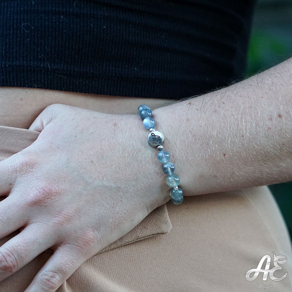 AE Bracelet Labradorite 8mm argent 4