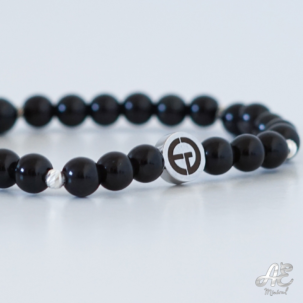 EG Bracelet Obsidienne 6mm 3