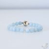 Temple Bracelet Aigue Marine 8mm