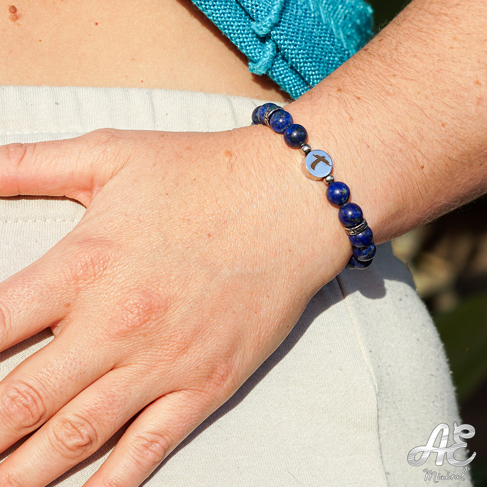 Temple Bracelet Lapis Lazuli 8mm 4